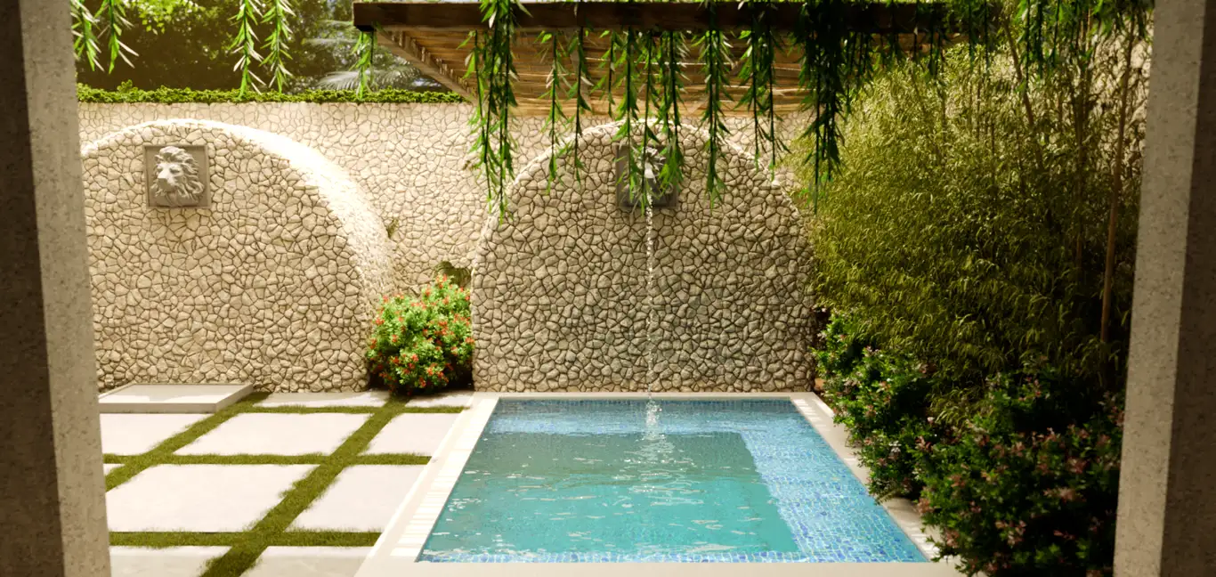 Blue Monkey Hotel & Beach Club : Private Pool