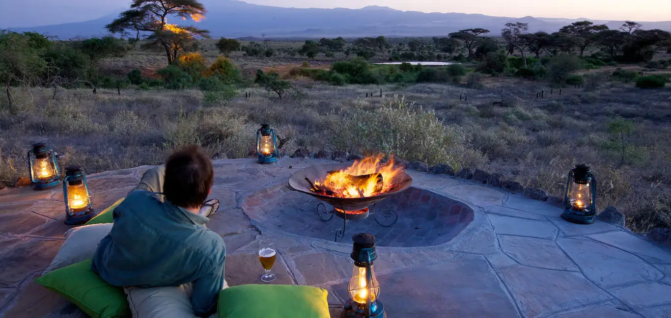 Elewana Tortilis Camp Amboseli : Firepit 