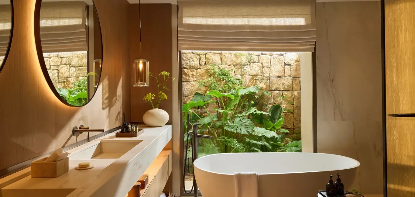 Sani Asterias : Two Bedroom Grand Residence with Private Pool Marina Front - Bathroom 