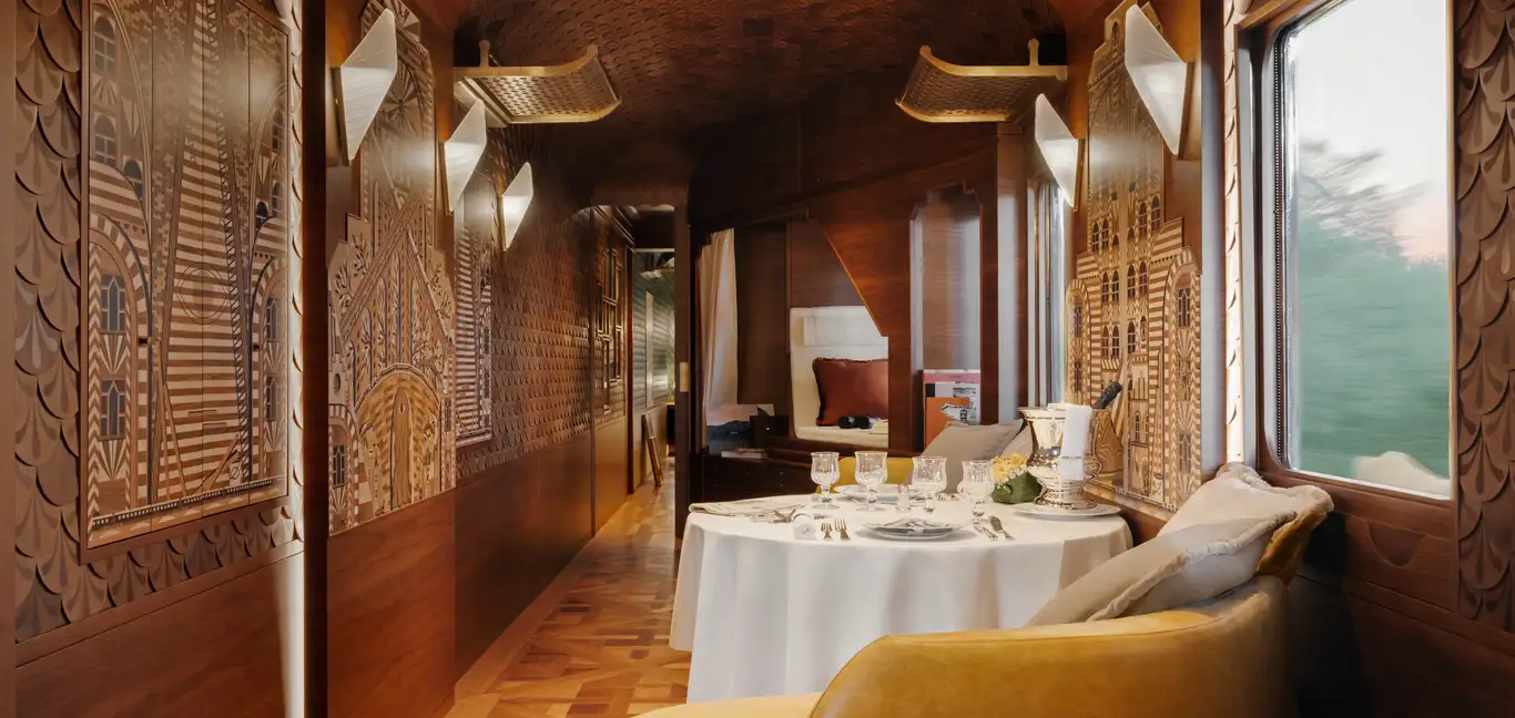 Venice Simplon-Orient-Express, A Belmond Train, Europe : L'Observatoire Lounge and Private Dining 