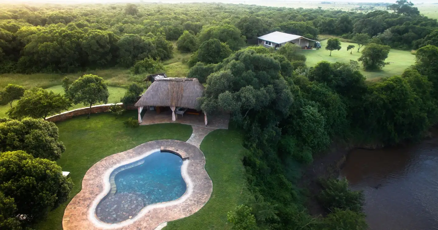 House In The Wild : Aerial view 