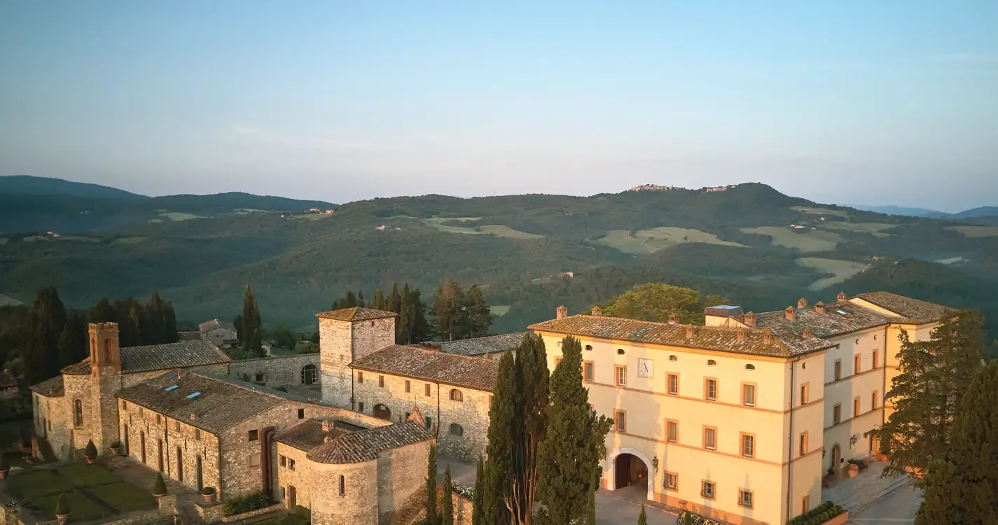 Castello di Casole, A Belmond Hotel, Tuscany : View of Hotel: Credit Tyson Sadlo