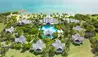 Lazy Lizard  Estate House at  Jumby Bay Island : Aerial View of Estate