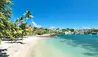 Calabash Hotel : Beach with palms